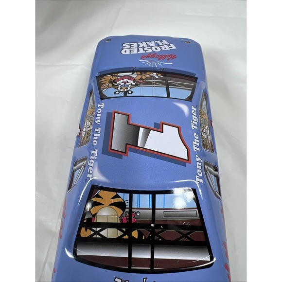 Kellogg's Frosted Flakes Car Tin 1998‎ Tony The Tiger Racing Container Kellog - Picture 10 of 16